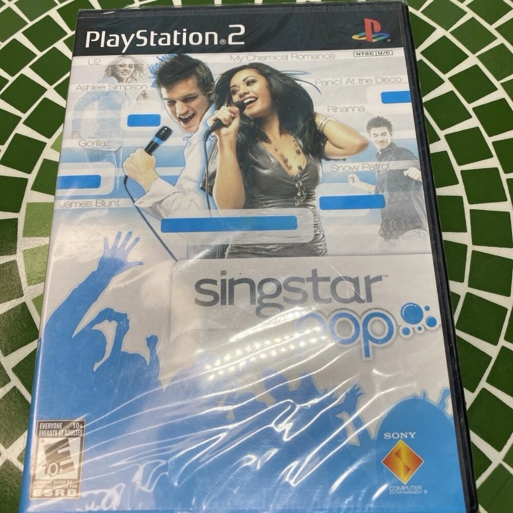 SingStar Pop PS2 Sealed NTSC U/C 2007 Factory Sealed PlayStation 2